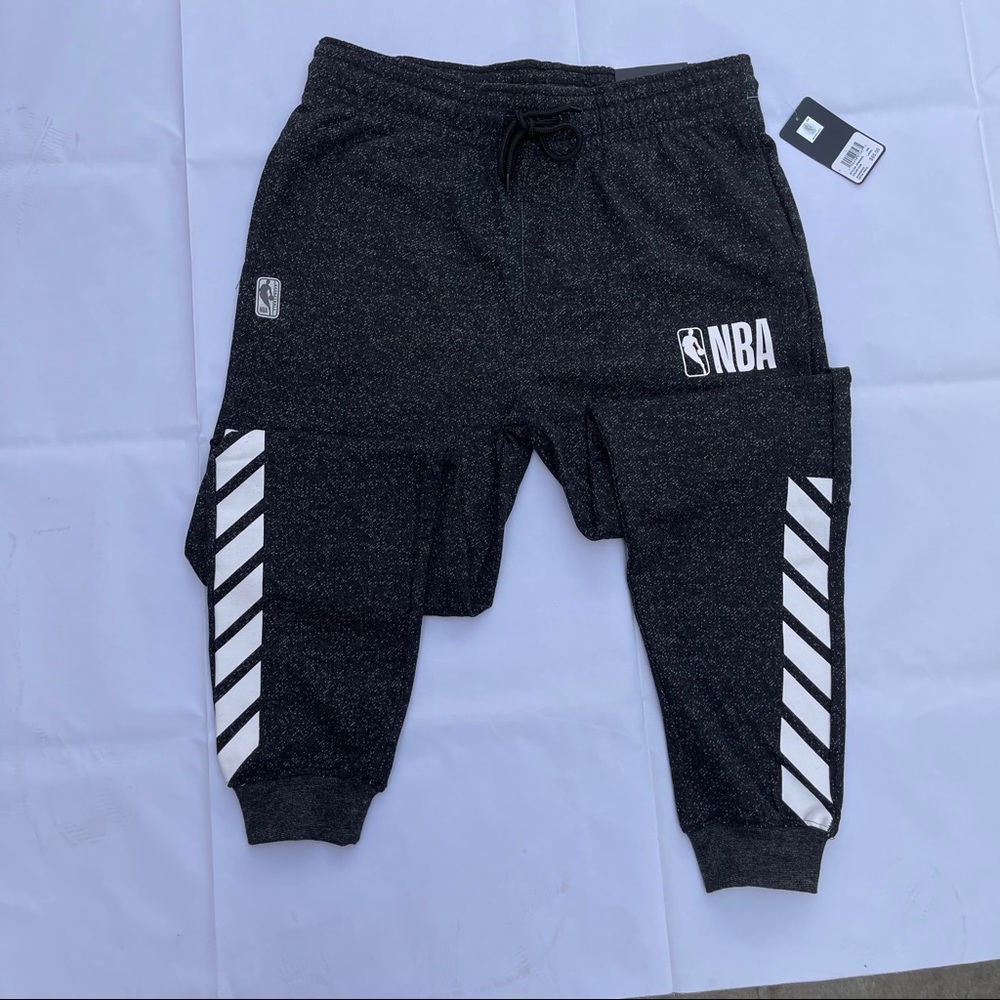 NBA Authentic Sweatpants Joggers Dark Grey Size L